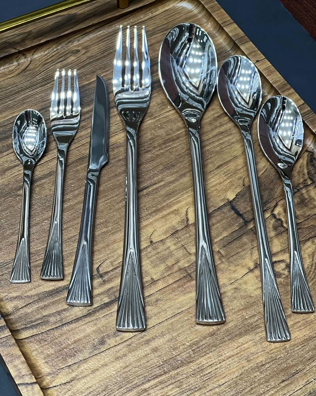 سرویس قاشق چنگال۱۲۰ پارچه دهنه اروپایی یونیک