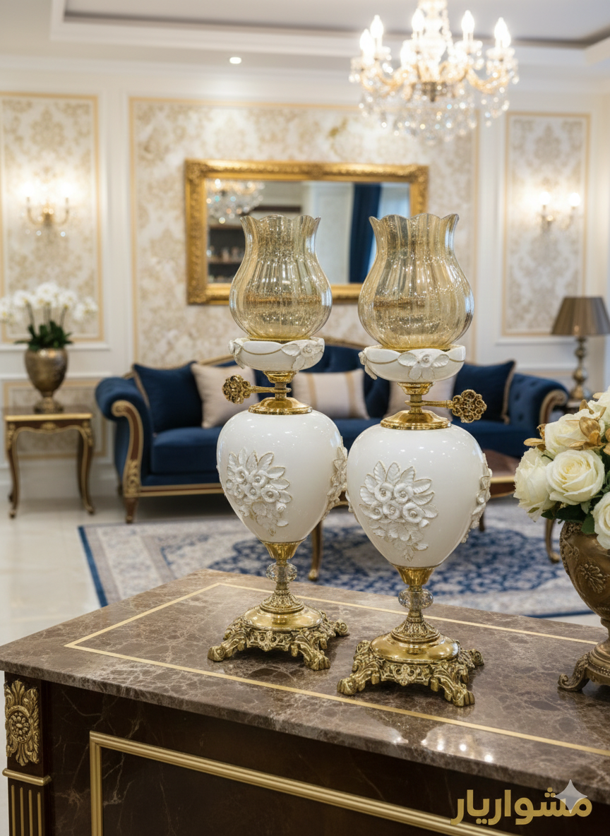 شمعدان ( شمدان چینی گل برجسته)