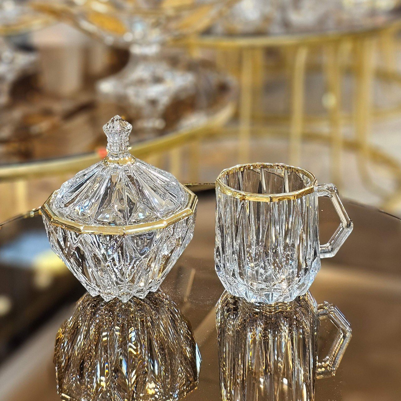 قندان مودنا لب طلا آبکاری