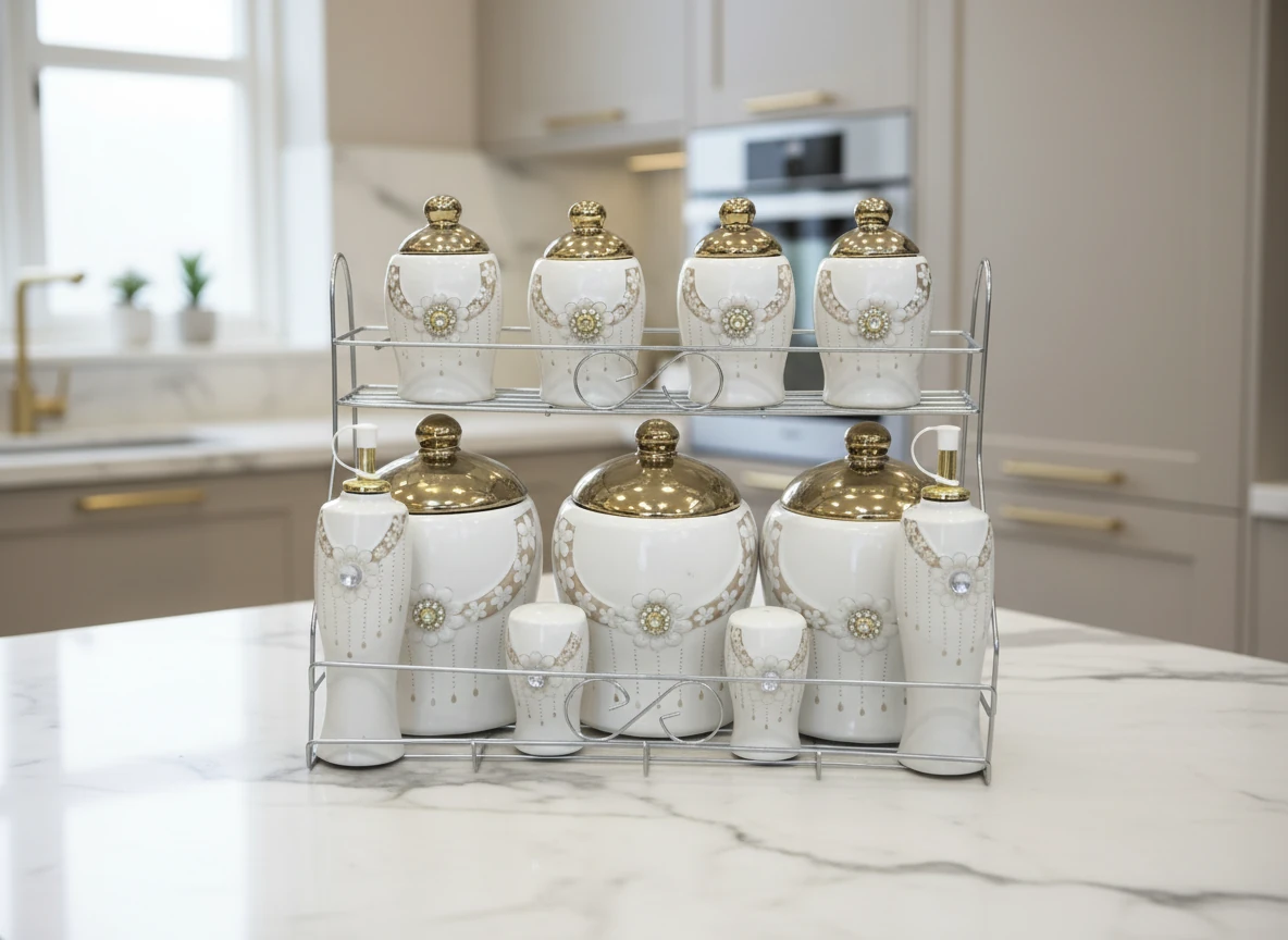 پاسماوری ( پا سماوری جا ادویه ۱۲ پارچه نگین دار )