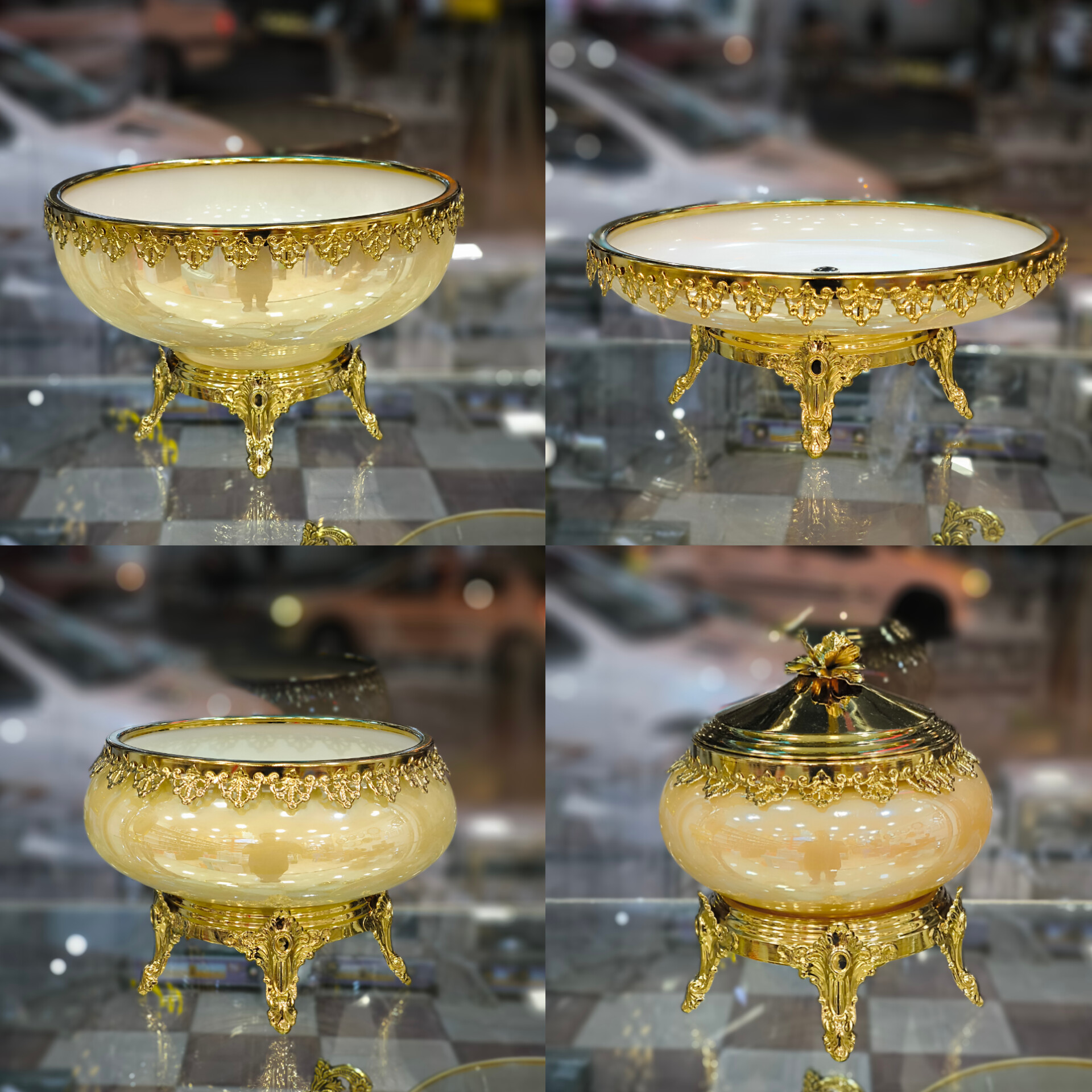 سرویس پذیرایی ۴ تیکه شاهی عسلی