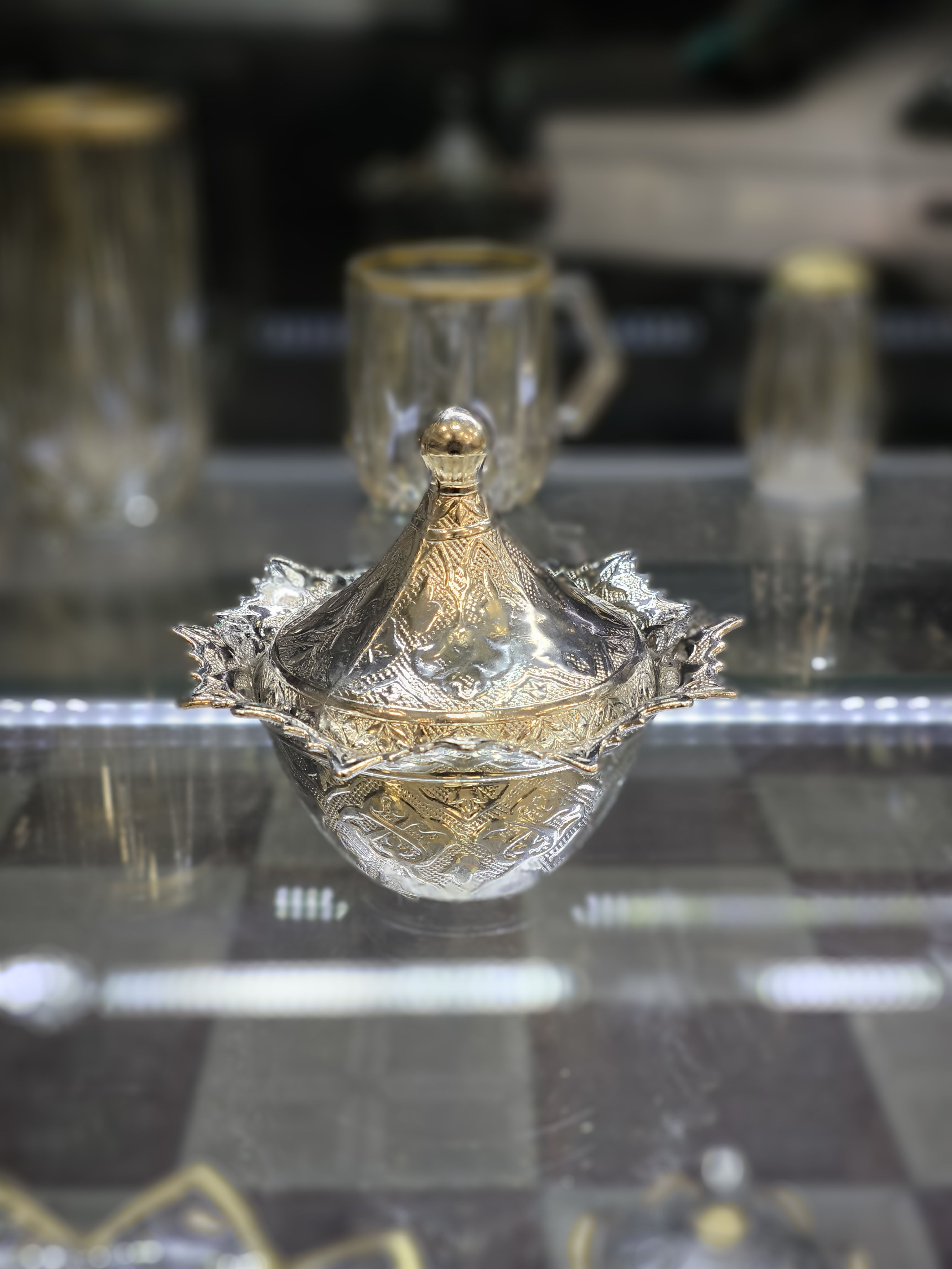 قندان زاماک سیلور ( نقره ای) گرد بزرگ