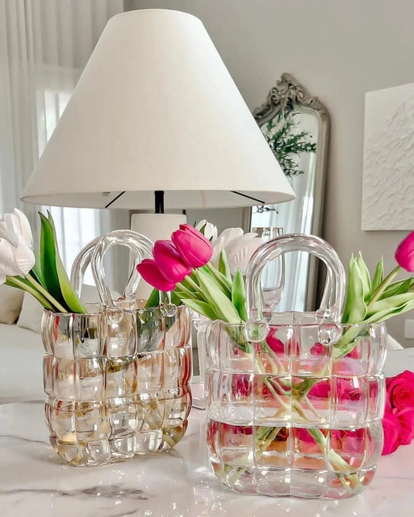 گلدان شیشه ای کیفی