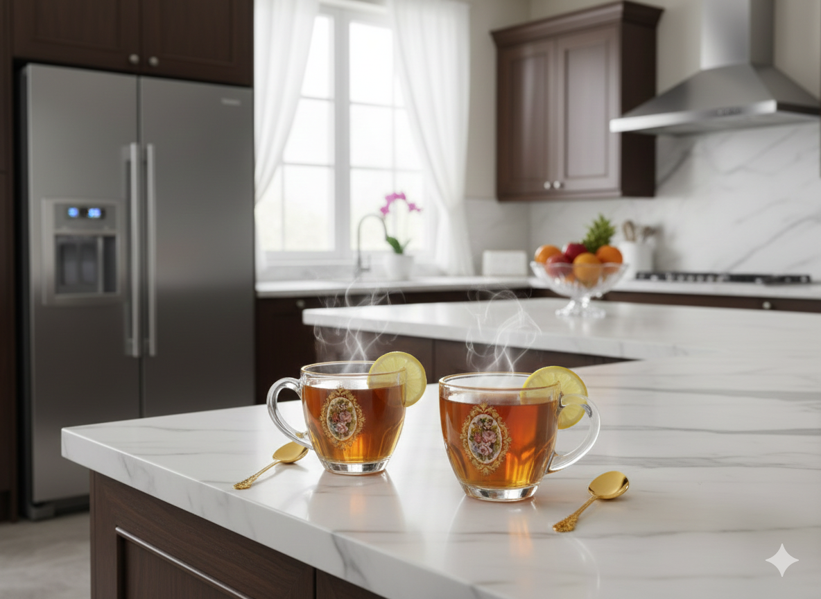 فنجان ( استکان لب طلا گلدار لیندو)