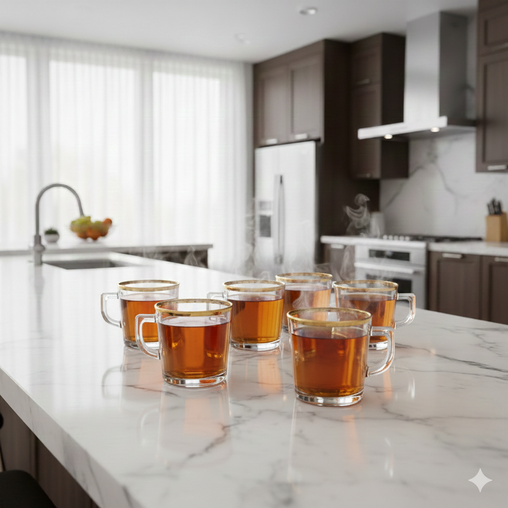 فنجان استکان کار لب دور طلا طلایی بلینکمکس KTZB89