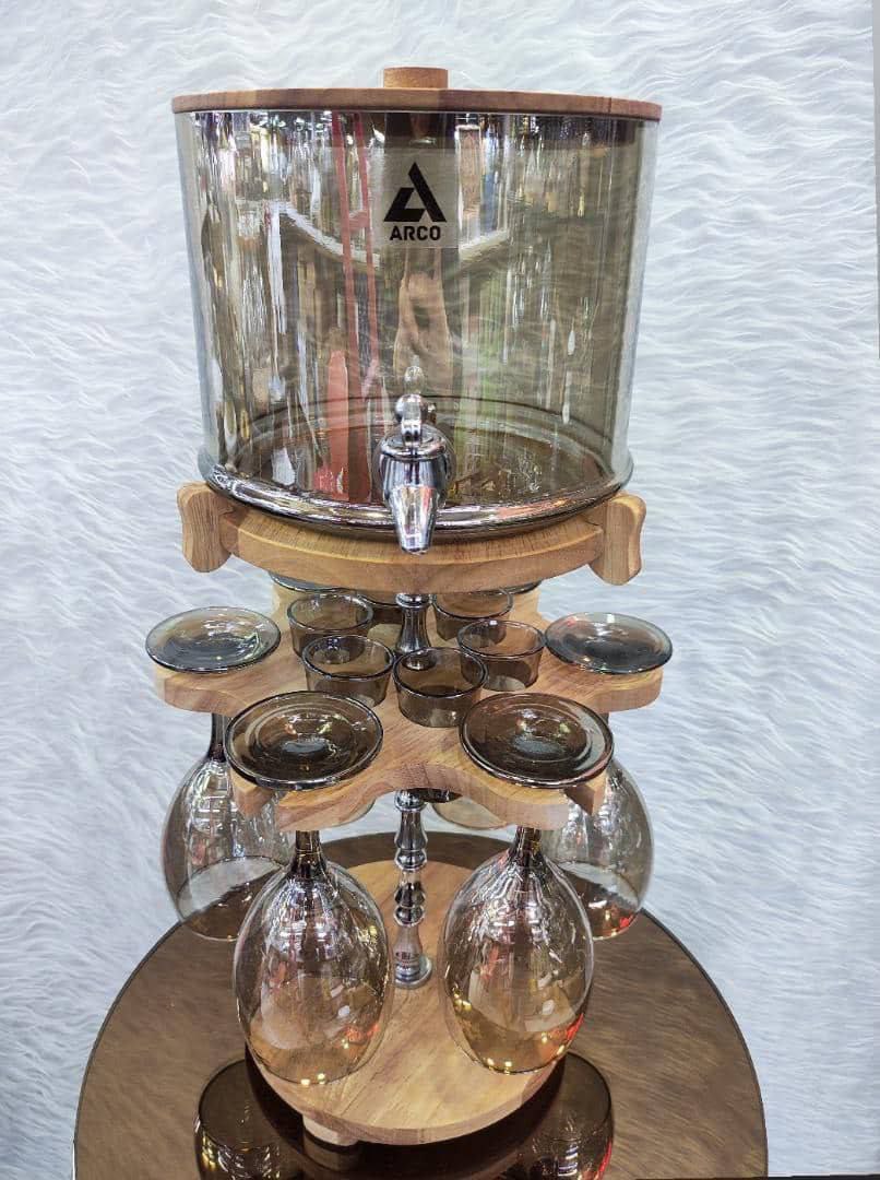 کلمن بار گیلاس و شات دار