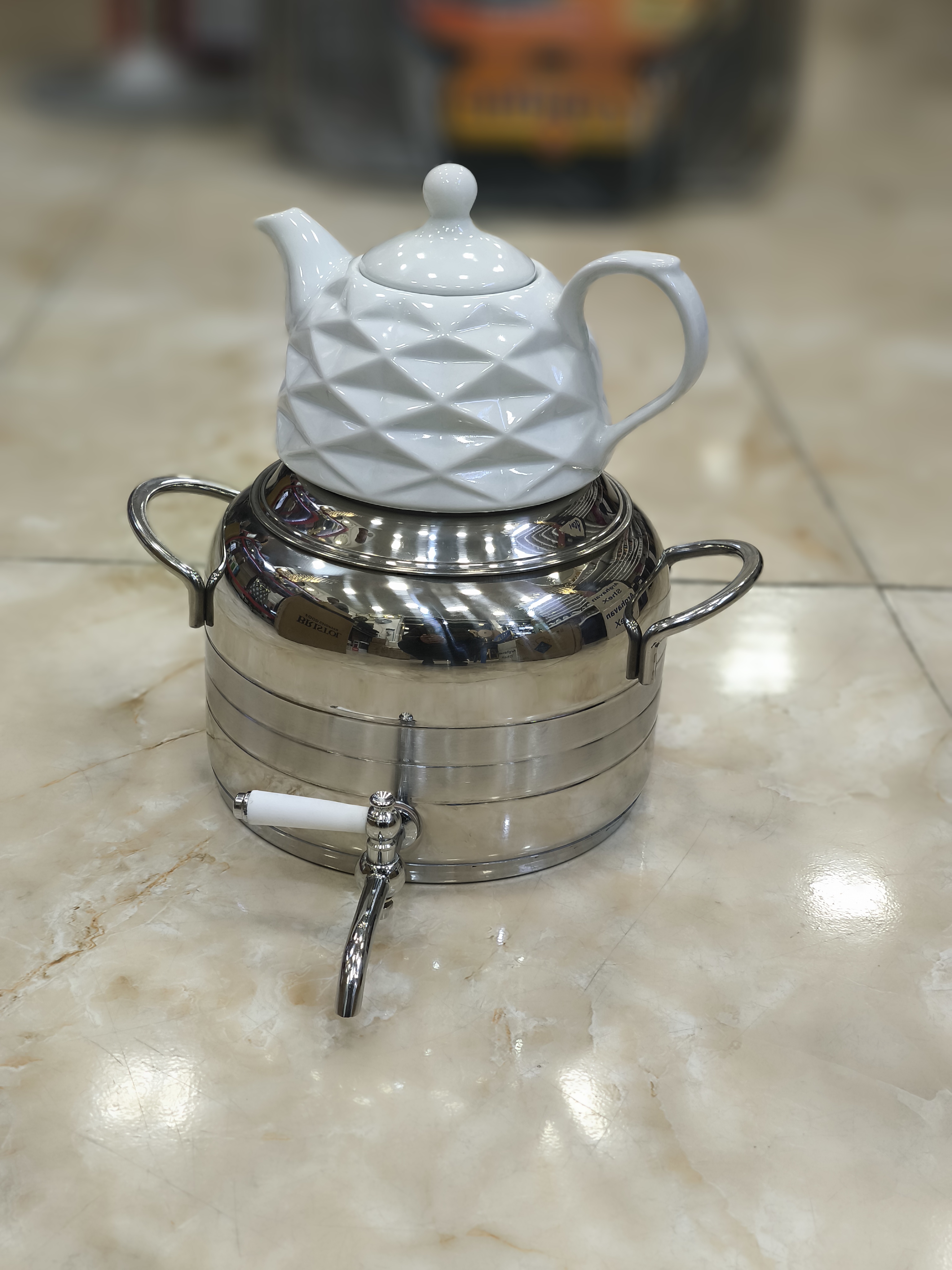 ست کتری و قوری (روگازی) استیل