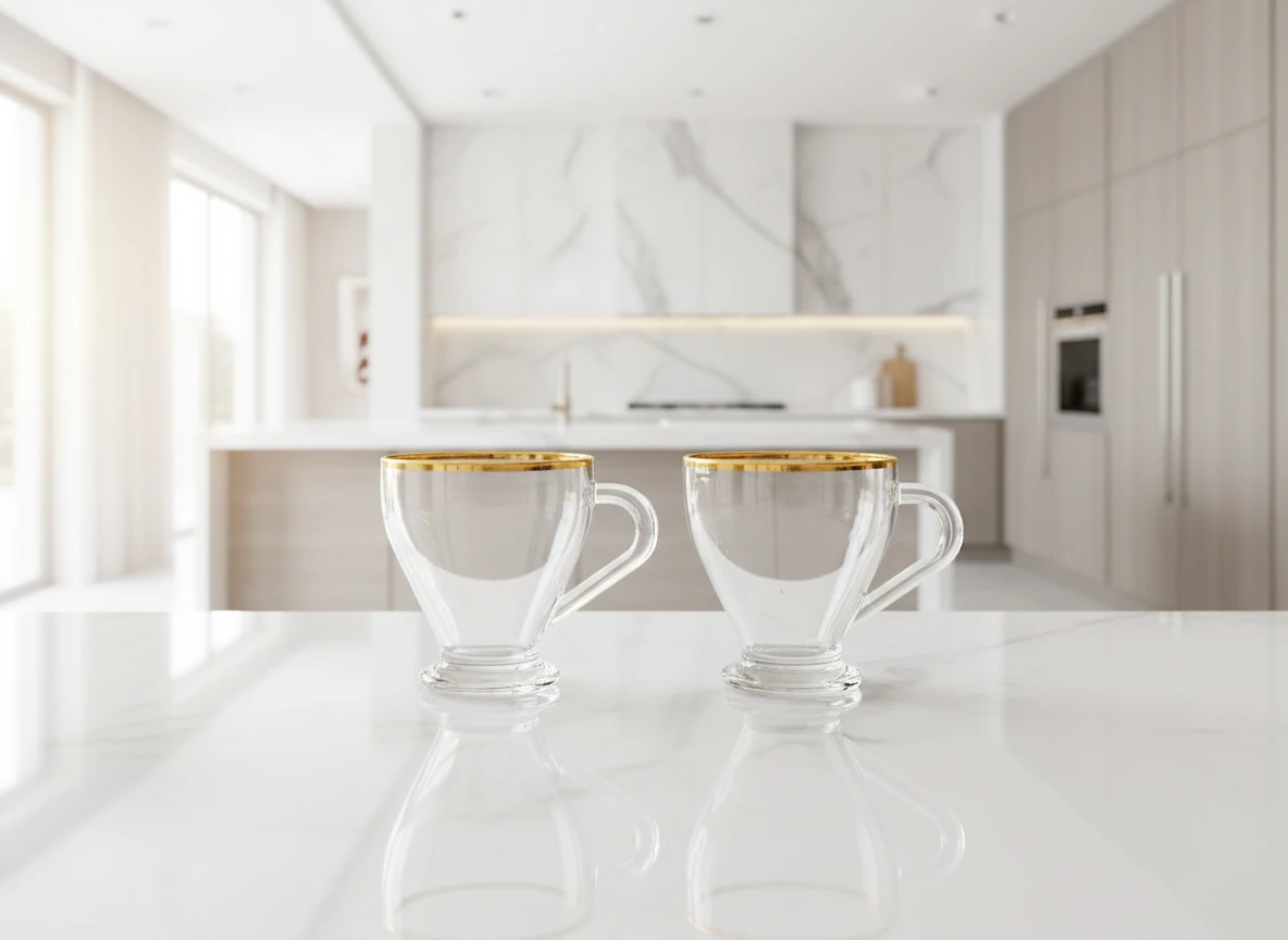 فنجان ( استکان ) لب دور طلا طلایی الیزه