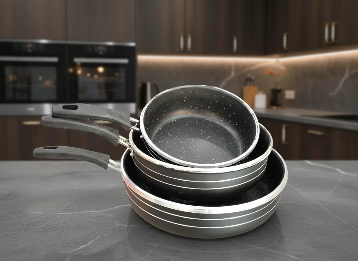 سه تابه (ماهیتابه) تکدسته گرانیتی