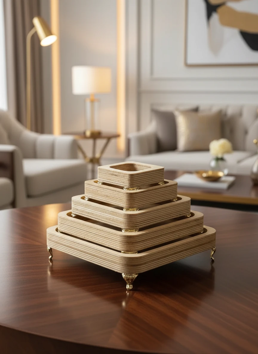 سینی سرو ( مزه) چوبی پنج تایی